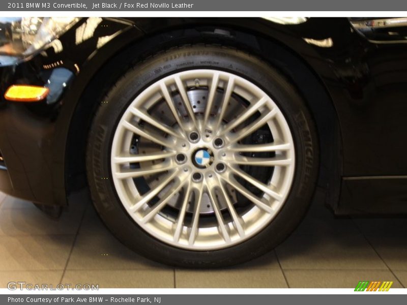 Jet Black / Fox Red Novillo Leather 2011 BMW M3 Convertible