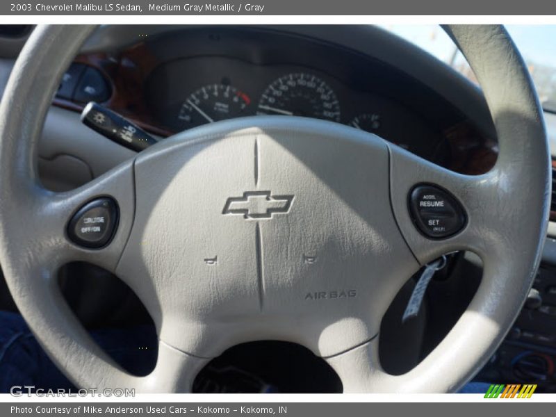 Medium Gray Metallic / Gray 2003 Chevrolet Malibu LS Sedan