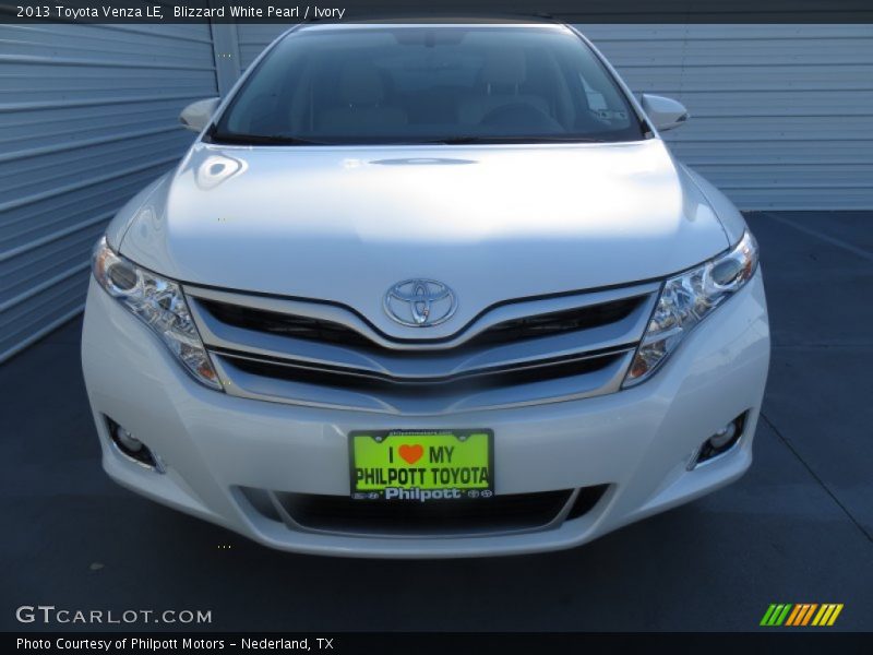 Blizzard White Pearl / Ivory 2013 Toyota Venza LE