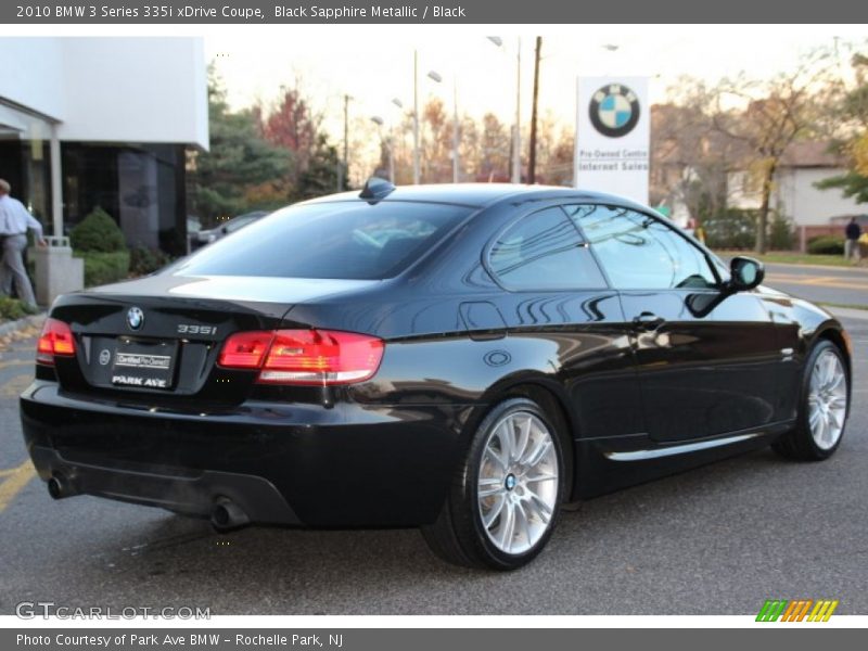 Black Sapphire Metallic / Black 2010 BMW 3 Series 335i xDrive Coupe
