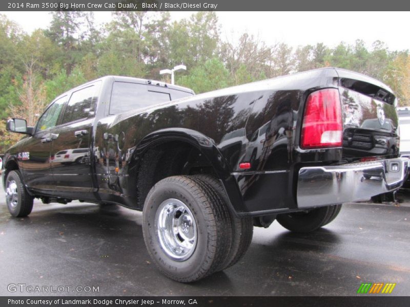 Black / Black/Diesel Gray 2014 Ram 3500 Big Horn Crew Cab Dually