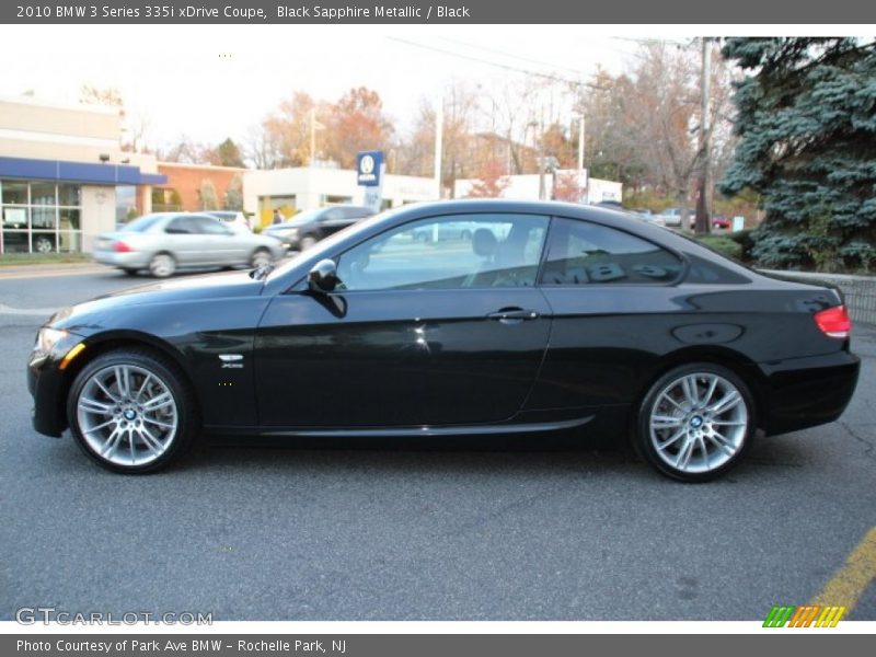 Black Sapphire Metallic / Black 2010 BMW 3 Series 335i xDrive Coupe