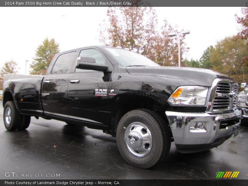 Front 3/4 View of 2014 3500 Big Horn Crew Cab Dually