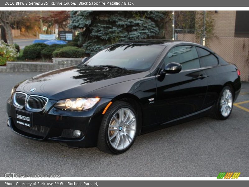 Black Sapphire Metallic / Black 2010 BMW 3 Series 335i xDrive Coupe