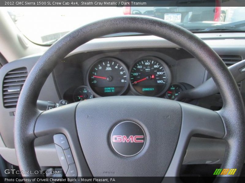 Stealth Gray Metallic / Dark Titanium 2012 GMC Sierra 1500 SL Crew Cab 4x4
