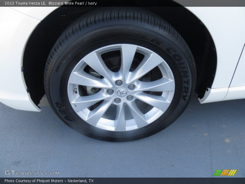 Blizzard White Pearl / Ivory 2013 Toyota Venza LE