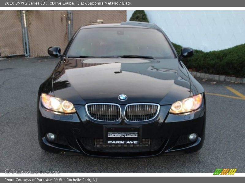 Black Sapphire Metallic / Black 2010 BMW 3 Series 335i xDrive Coupe