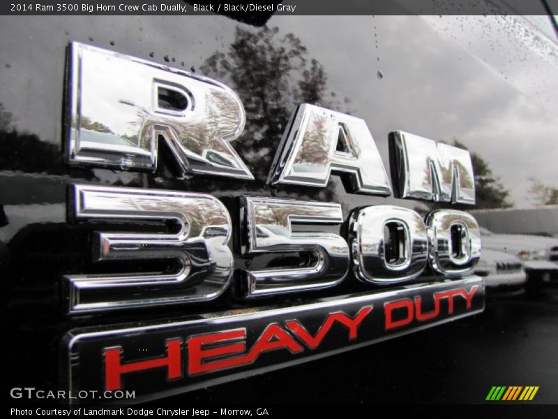 Black / Black/Diesel Gray 2014 Ram 3500 Big Horn Crew Cab Dually
