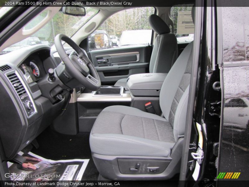 Black / Black/Diesel Gray 2014 Ram 3500 Big Horn Crew Cab Dually