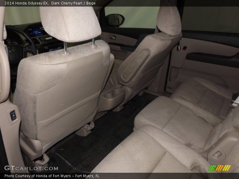 Dark Cherry Pearl / Beige 2014 Honda Odyssey EX