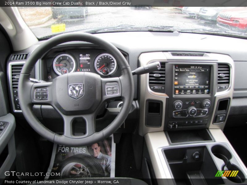 Black / Black/Diesel Gray 2014 Ram 3500 Big Horn Crew Cab Dually