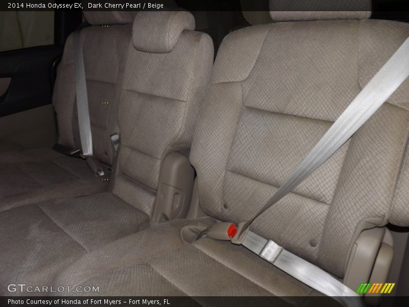 Dark Cherry Pearl / Beige 2014 Honda Odyssey EX
