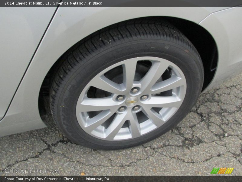 Silver Ice Metallic / Jet Black 2014 Chevrolet Malibu LT