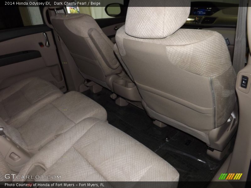 Dark Cherry Pearl / Beige 2014 Honda Odyssey EX