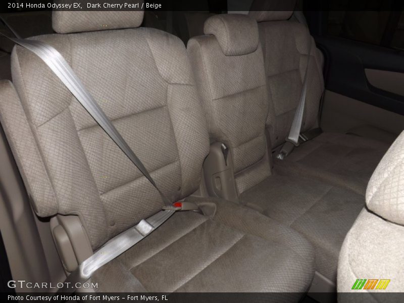 Dark Cherry Pearl / Beige 2014 Honda Odyssey EX