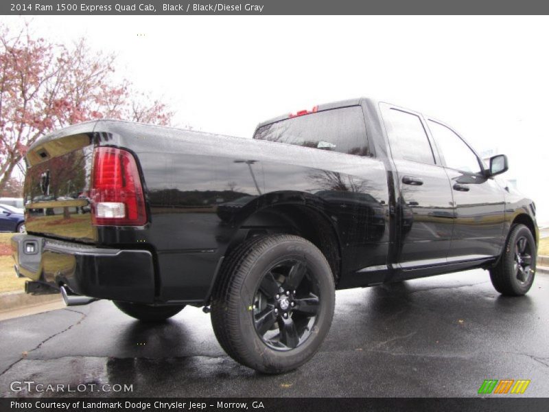 Black / Black/Diesel Gray 2014 Ram 1500 Express Quad Cab