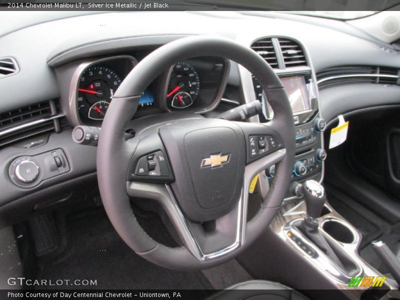 Silver Ice Metallic / Jet Black 2014 Chevrolet Malibu LT