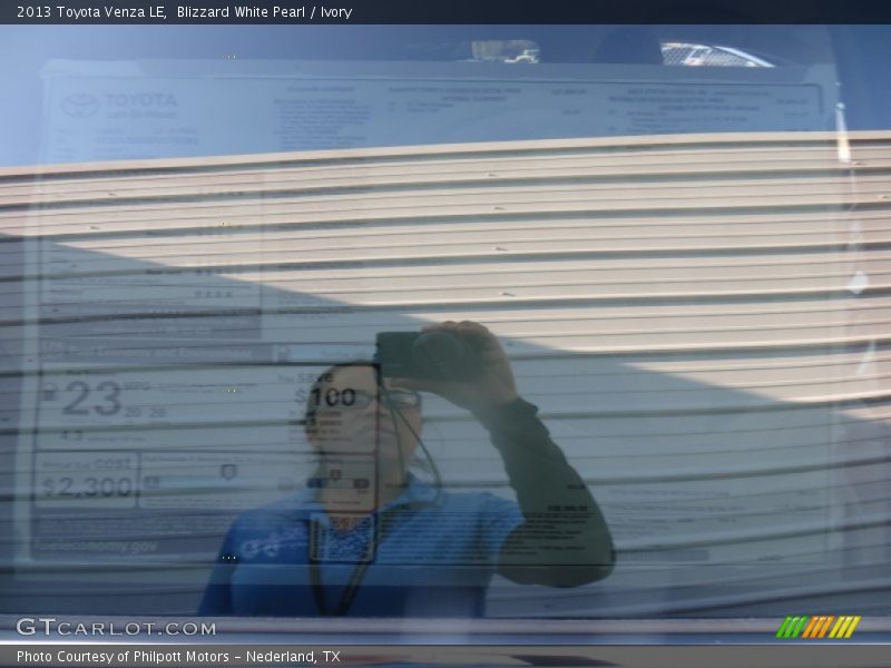 Blizzard White Pearl / Ivory 2013 Toyota Venza LE