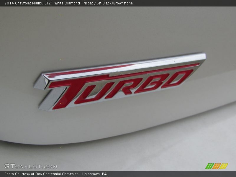 White Diamond Tricoat / Jet Black/Brownstone 2014 Chevrolet Malibu LTZ