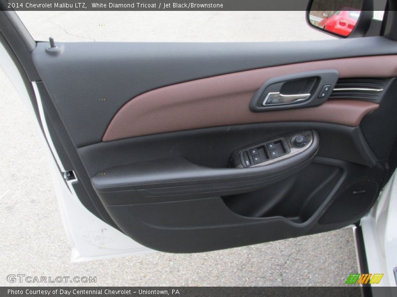 White Diamond Tricoat / Jet Black/Brownstone 2014 Chevrolet Malibu LTZ