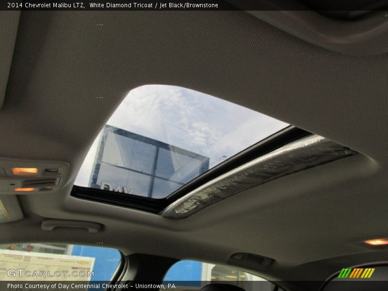 White Diamond Tricoat / Jet Black/Brownstone 2014 Chevrolet Malibu LTZ