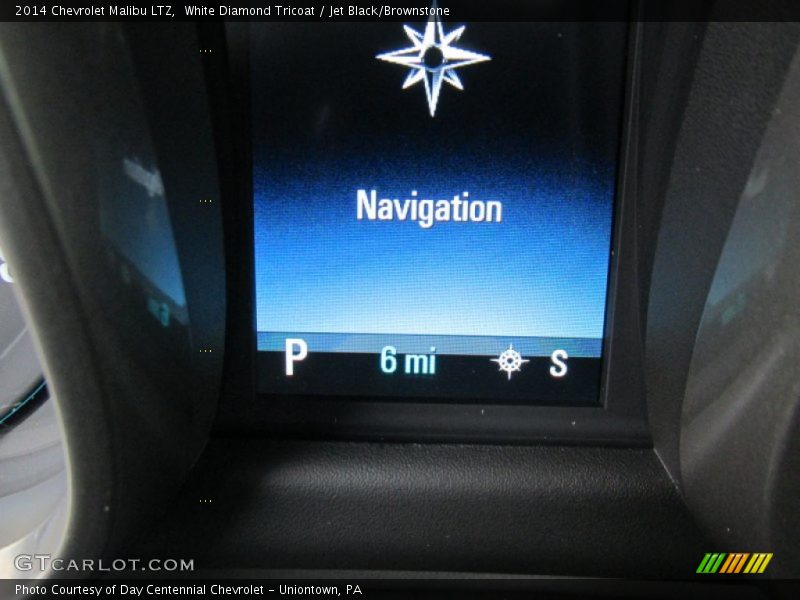 White Diamond Tricoat / Jet Black/Brownstone 2014 Chevrolet Malibu LTZ