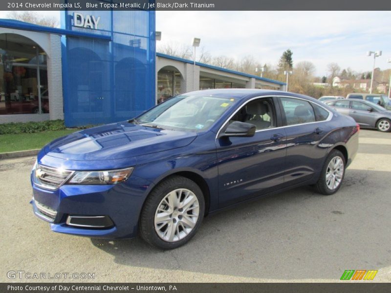 Blue Topaz Metallic / Jet Black/Dark Titanium 2014 Chevrolet Impala LS