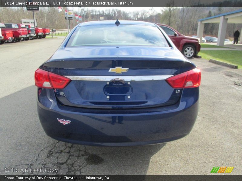 Blue Topaz Metallic / Jet Black/Dark Titanium 2014 Chevrolet Impala LS
