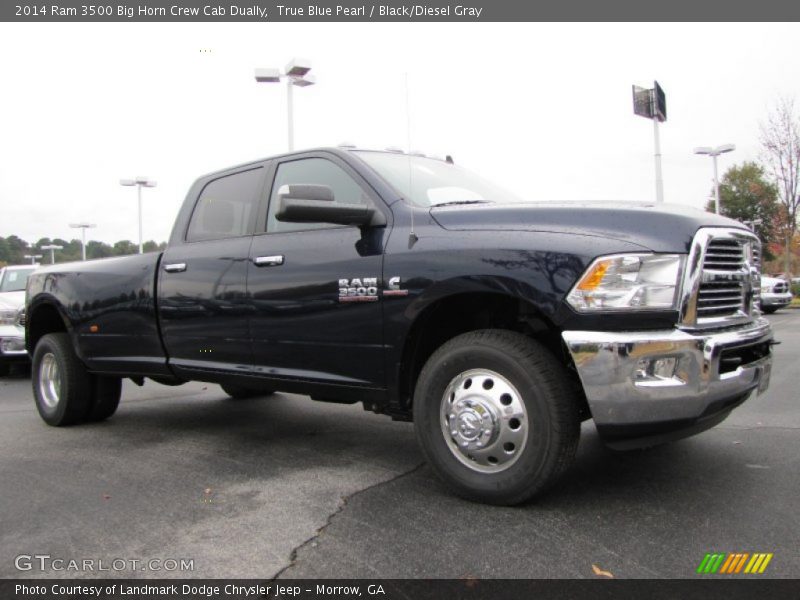 Front 3/4 View of 2014 3500 Big Horn Crew Cab Dually
