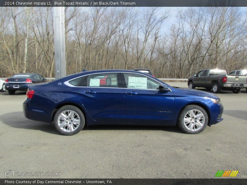 Blue Topaz Metallic / Jet Black/Dark Titanium 2014 Chevrolet Impala LS
