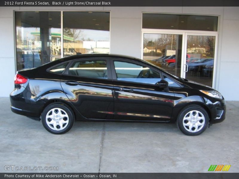 Black / Light Stone/Charcoal Black 2012 Ford Fiesta S Sedan