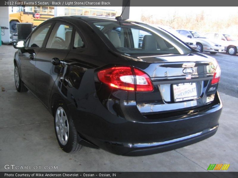 Black / Light Stone/Charcoal Black 2012 Ford Fiesta S Sedan