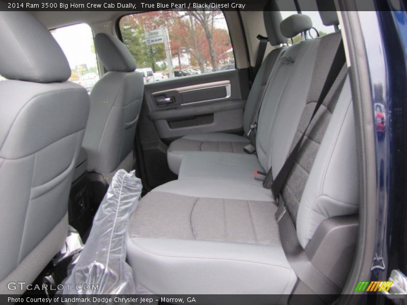 Rear Seat of 2014 3500 Big Horn Crew Cab Dually