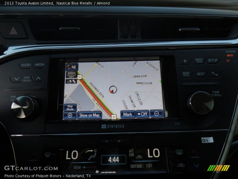 Nautical Blue Metallic / Almond 2013 Toyota Avalon Limited