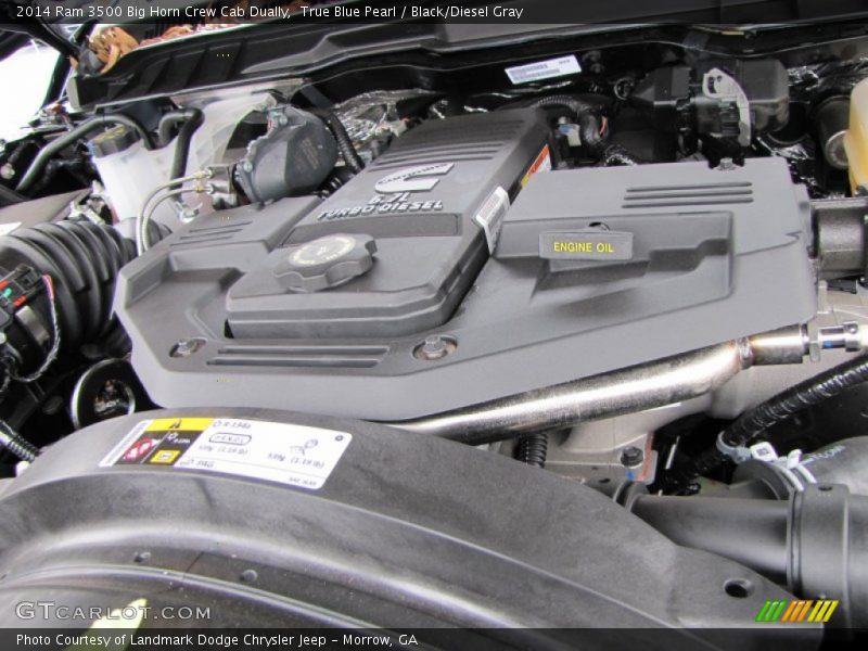  2014 3500 Big Horn Crew Cab Dually Engine - 6.7 Liter OHV 24-Valve Cummins Turbo-Diesel Inline 6 Cylinder