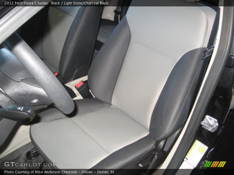 Black / Light Stone/Charcoal Black 2012 Ford Fiesta S Sedan