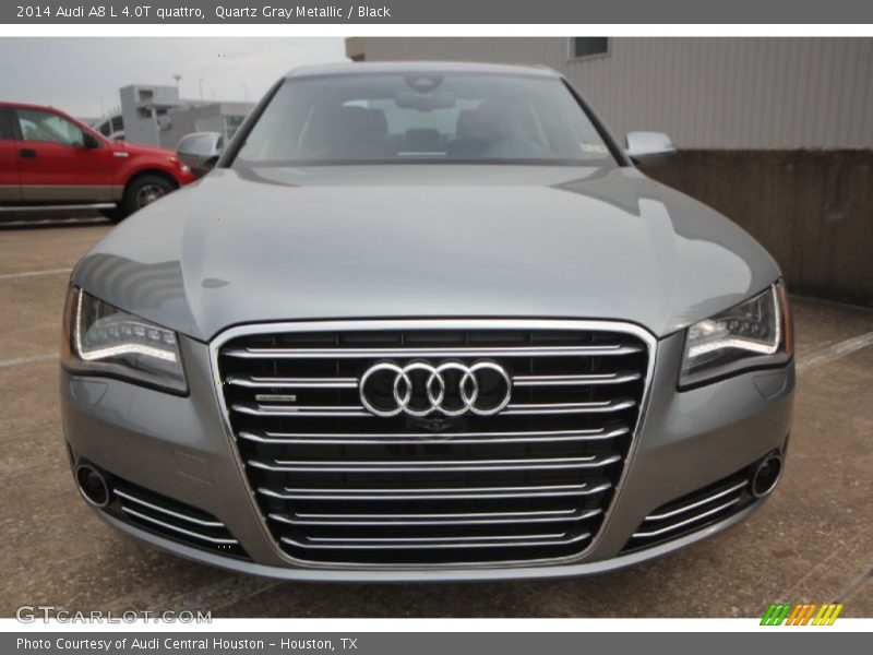 Quartz Gray Metallic / Black 2014 Audi A8 L 4.0T quattro