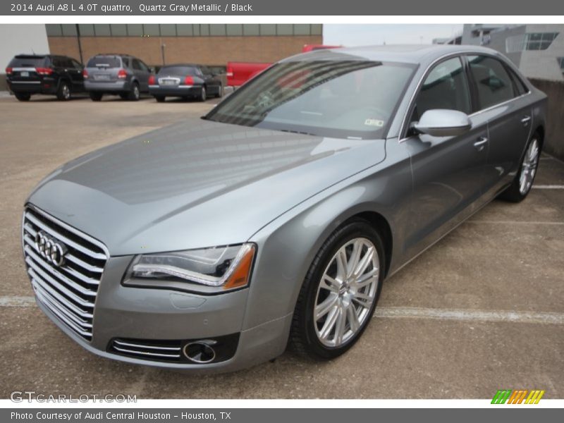 Quartz Gray Metallic / Black 2014 Audi A8 L 4.0T quattro