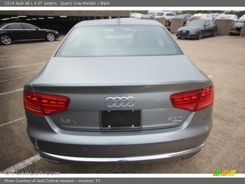 Quartz Gray Metallic / Black 2014 Audi A8 L 4.0T quattro