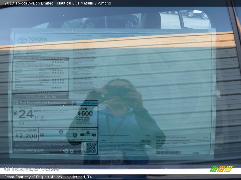 Nautical Blue Metallic / Almond 2013 Toyota Avalon Limited