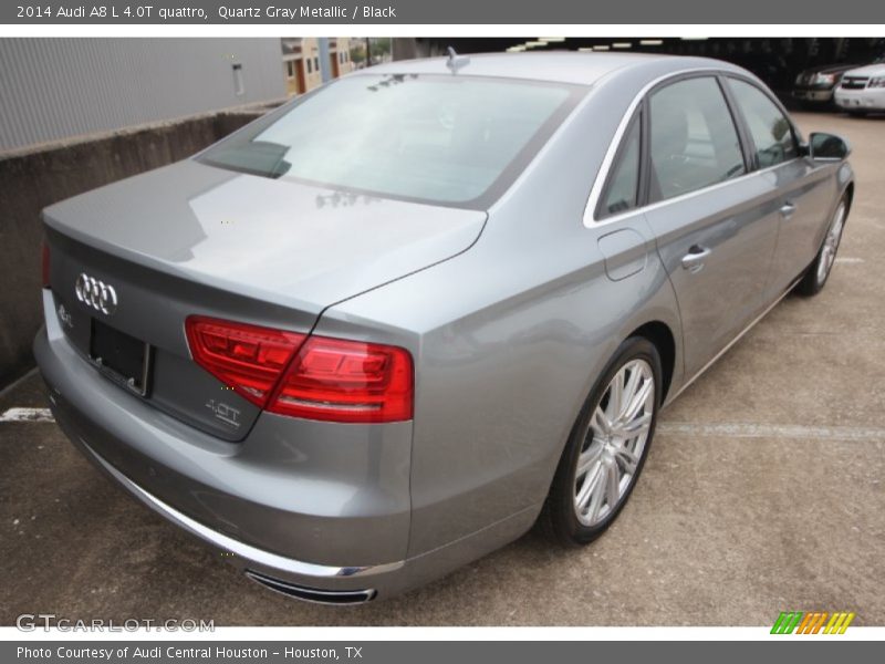 Quartz Gray Metallic / Black 2014 Audi A8 L 4.0T quattro