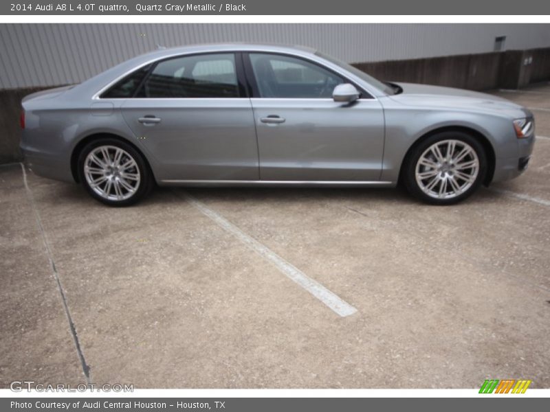 Quartz Gray Metallic / Black 2014 Audi A8 L 4.0T quattro