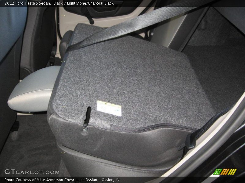 Black / Light Stone/Charcoal Black 2012 Ford Fiesta S Sedan