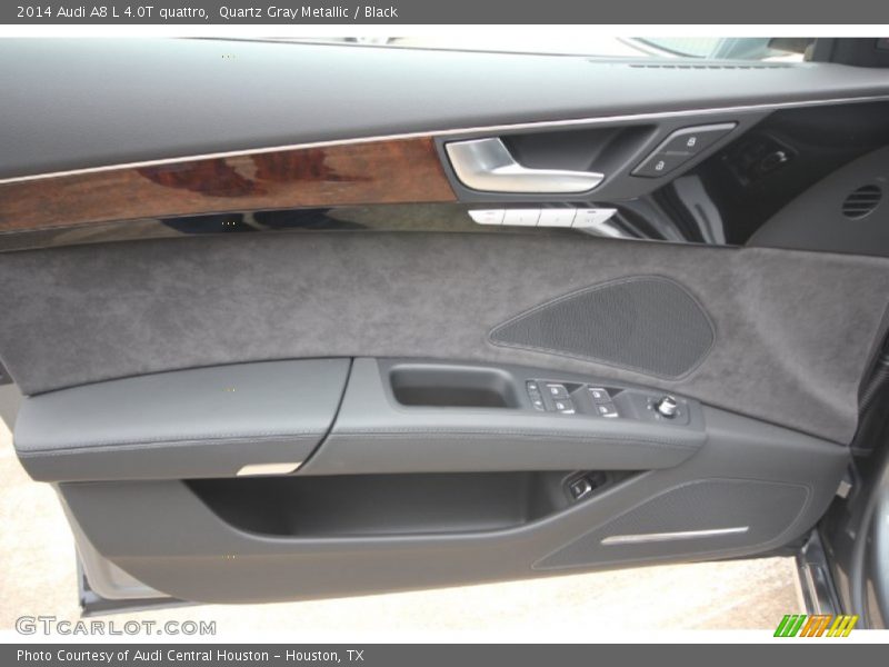 Quartz Gray Metallic / Black 2014 Audi A8 L 4.0T quattro