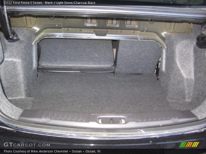 Black / Light Stone/Charcoal Black 2012 Ford Fiesta S Sedan
