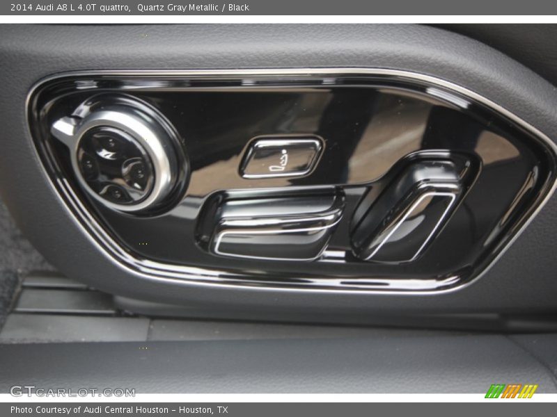 Quartz Gray Metallic / Black 2014 Audi A8 L 4.0T quattro