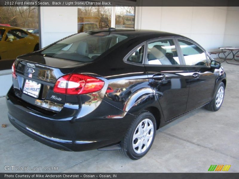 Black / Light Stone/Charcoal Black 2012 Ford Fiesta S Sedan