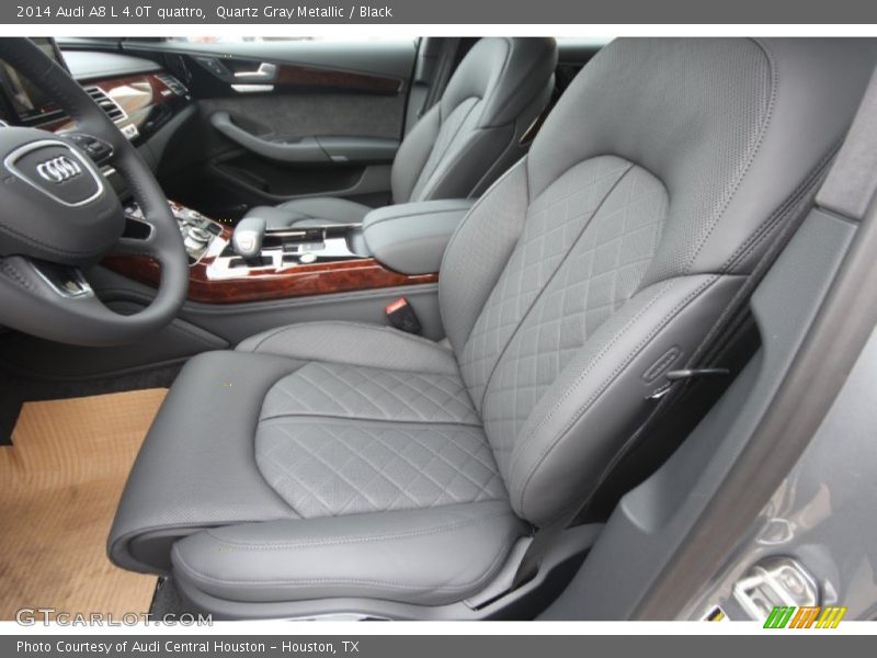 Quartz Gray Metallic / Black 2014 Audi A8 L 4.0T quattro