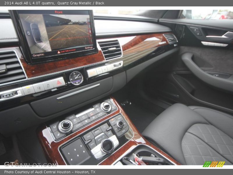Quartz Gray Metallic / Black 2014 Audi A8 L 4.0T quattro