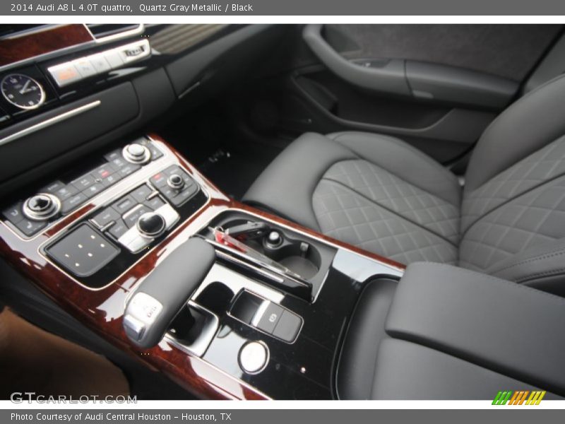 Quartz Gray Metallic / Black 2014 Audi A8 L 4.0T quattro